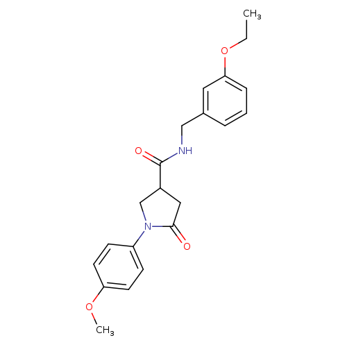 N-[(3-ethoxyphenyl)methyl]-1-(4-methoxyphenyl)-5-oxopyrrolidine-3-carboxamide