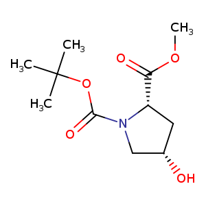 1,2-Pyrrolidinedicarboxylic acid, 4-hydroxy-, 1-(1,1-dimethylethyl) 2-methyl ester, (2S,4S)-