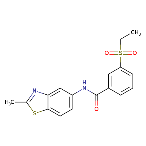 3-(ethanesulfonyl)-N-(2-methyl-1,3-benzothiazol-5-yl)benzamide