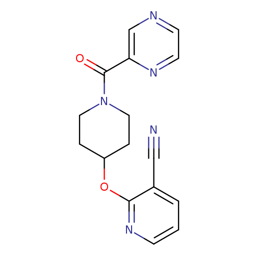 2-{[1-(pyrazine-2-carbonyl)piperidin-4-yl]oxy}pyridine-3-carbonitrile