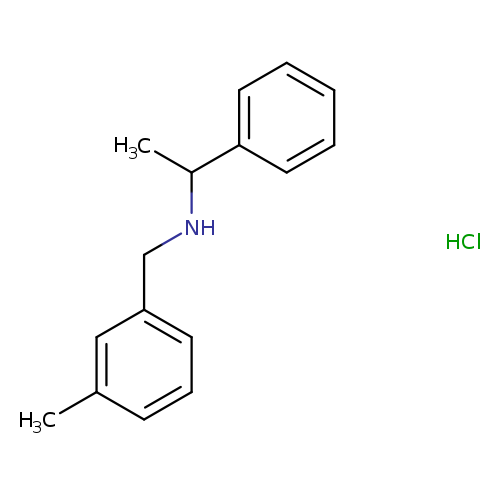 N-(3-methylbenzyl)-1-phenylethanamine hydrochloride