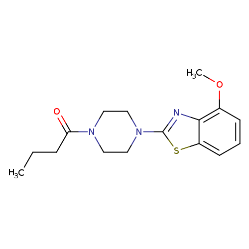 1-[4-(4-methoxy-1,3-benzothiazol-2-yl)piperazin-1-yl]butan-1-one