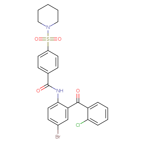 N-[4-bromo-2-(2-chlorobenzoyl)phenyl]-4-(piperidine-1-sulfonyl)benzamide