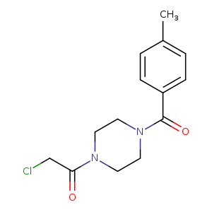 2-Chloro-1-[4-(4-methylbenzoyl)piperazin-1-yl]ethan-1-one