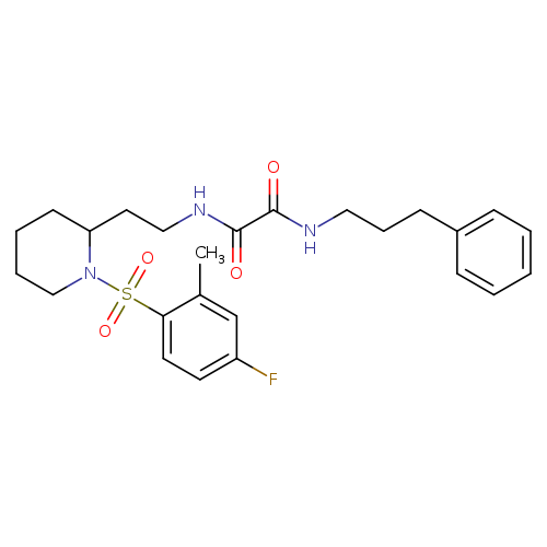 N-{2-[1-(4-fluoro-2-methylbenzenesulfonyl)piperidin-2-yl]ethyl}-N'-(3-phenylpropyl)ethanediamide