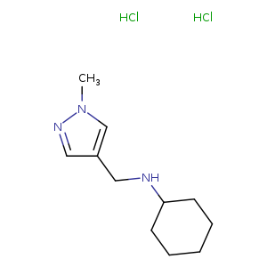 N-[(1-Methyl-1h-pyrazol-4-yl)methyl]cyclohexanamine dihydrochloride