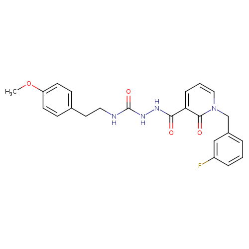 1-[(3-fluorophenyl)methyl]-N-({[2-(4-methoxyphenyl)ethyl]carbamoyl}amino)-2-oxo-1,2-dihydropyridine-3-carboxamide