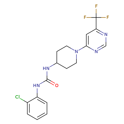 1-(2-chlorophenyl)-3-{1-[6-(trifluoromethyl)pyrimidin-4-yl]piperidin-4-yl}urea
