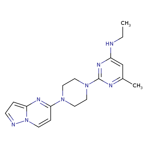 N-ethyl-6-methyl-2-(4-{pyrazolo[1,5-a]pyrimidin-5-yl}piperazin-1-yl)pyrimidin-4-amine