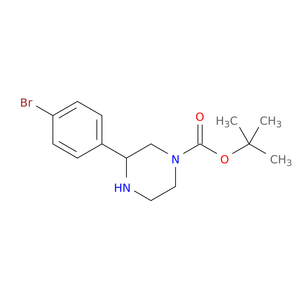 tert-Butyl 3-(4-broMophenyl)piperazine-1-carboxylate
