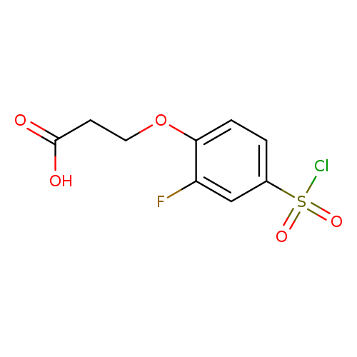 3-[4-(chlorosulfonyl)-2-fluorophenoxy]propanoic acid