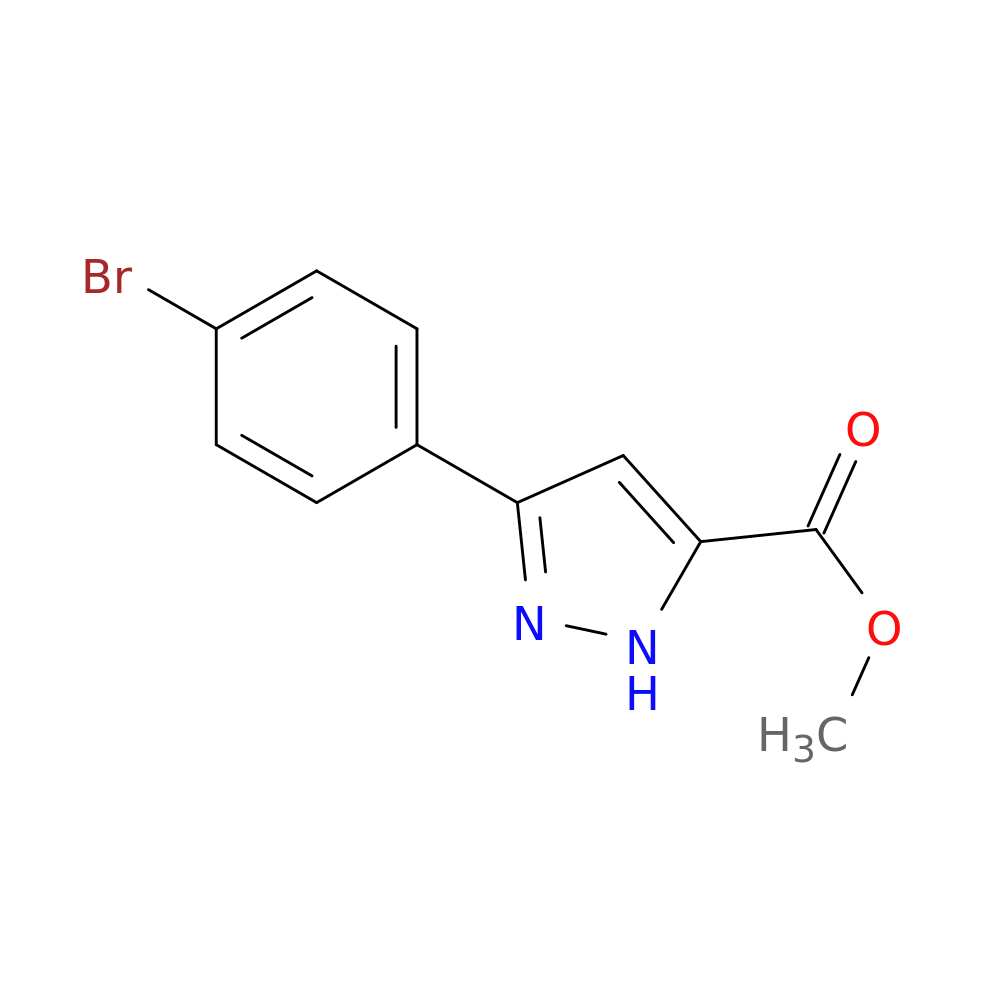 Methyl 3-(4-bromophenyl)-1H-pyrazole-5-carboxylate