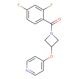 4-{[1-(2,4-difluorobenzoyl)azetidin-3-yl]oxy}pyridine