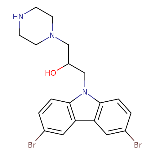 3,6-DIBROMO-ALPHA-(1-PIPERAZINYLMETHYL)-9H-CARBAZOLE-9-ETHANOL DIHYDROCHLORIDE