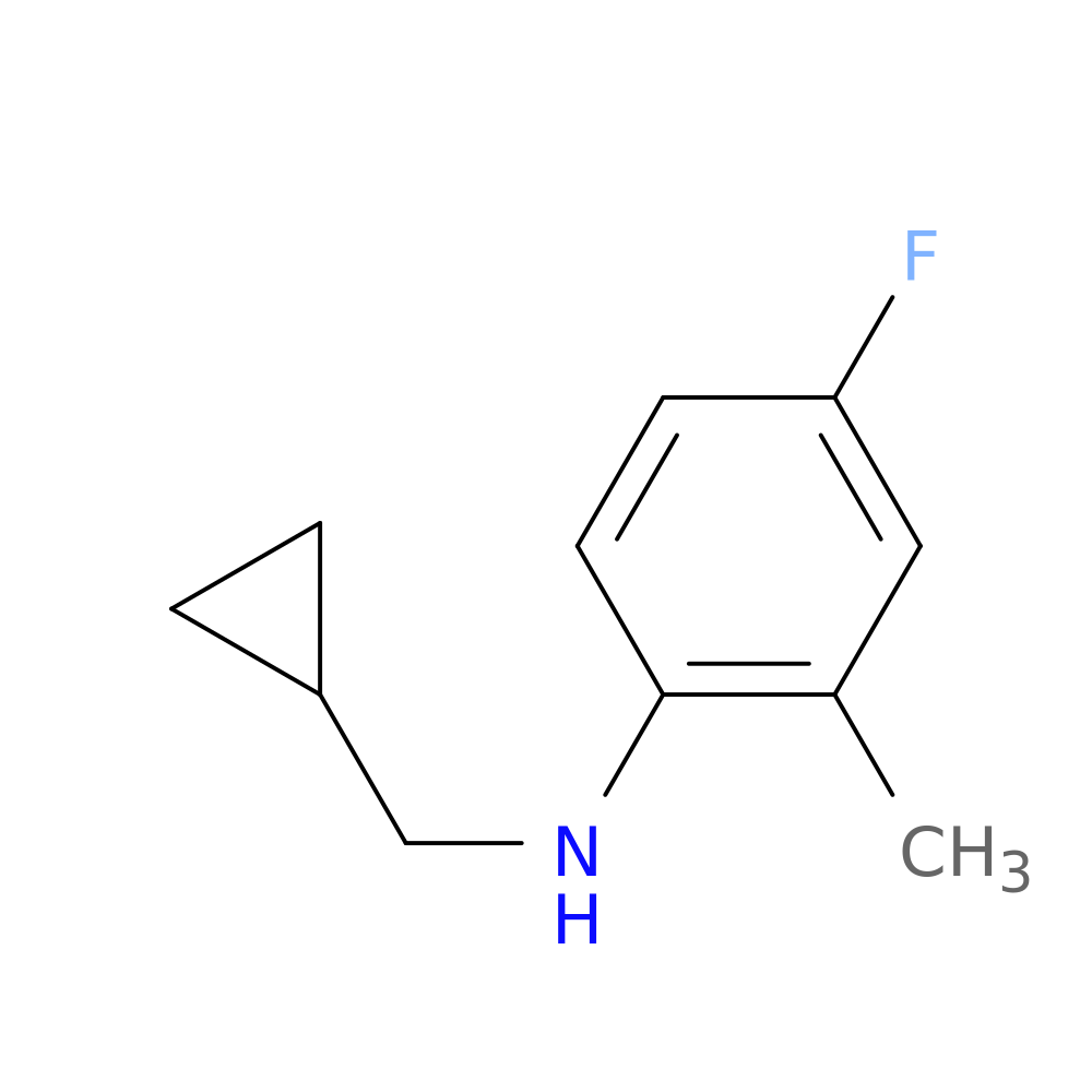 N-(cyclopropylmethyl)-4-fluoro-2-methylaniline