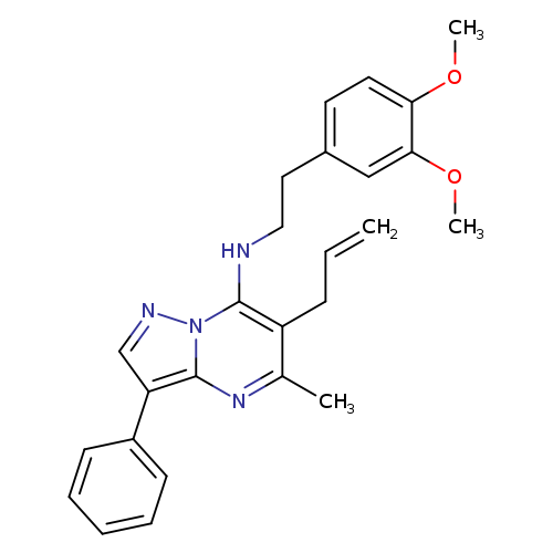 N-[2-(3,4-dimethoxyphenyl)ethyl]-5-methyl-3-phenyl-6-(prop-2-en-1-yl)pyrazolo[1,5-a]pyrimidin-7-amine