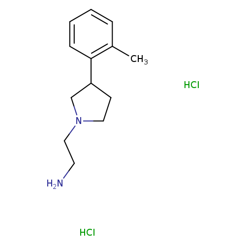 {2-[3-(2-methylphenyl)-1-pyrrolidinyl]ethyl}amine dihydrochloride