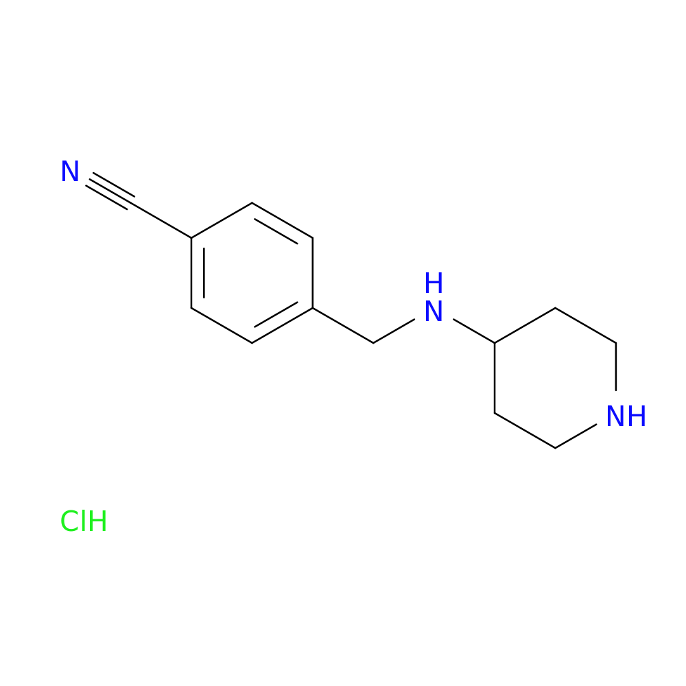 4-((Piperidin-4-ylamino)methyl)benzonitrile hydrochloride