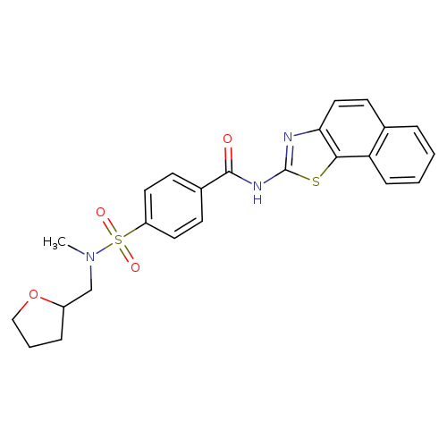 4-{methyl[(oxolan-2-yl)methyl]sulfamoyl}-N-{naphtho[2,1-d][1,3]thiazol-2-yl}benzamide