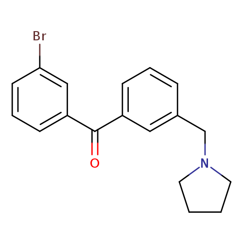 3-Bromo-3'-pyrrolidinomethyl benzophenone
