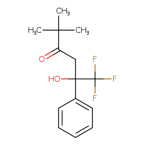 6,6,6-Trifluoro-5-hydroxy-2,2-dimethyl-5-phenylhexan-3-one