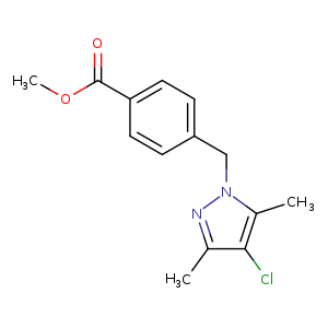 methyl 4-[(4-chloro-3,5-dimethyl-1H-pyrazol-1-yl)methyl]benzoate