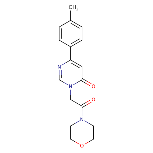 6-(4-methylphenyl)-3-[2-(morpholin-4-yl)-2-oxoethyl]-3,4-dihydropyrimidin-4-one