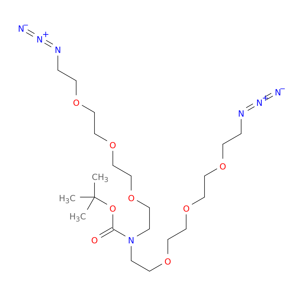 N-Boc-N-bis(PEG3-azide)