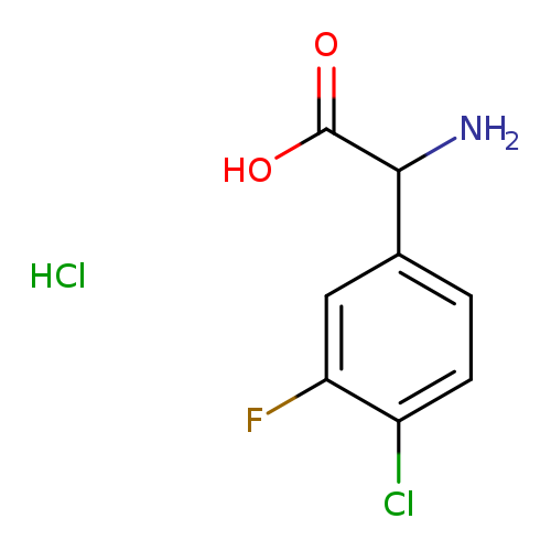 2-Amino-2-(4-chloro-3-fluorophenyl)acetic acid hydrochloride