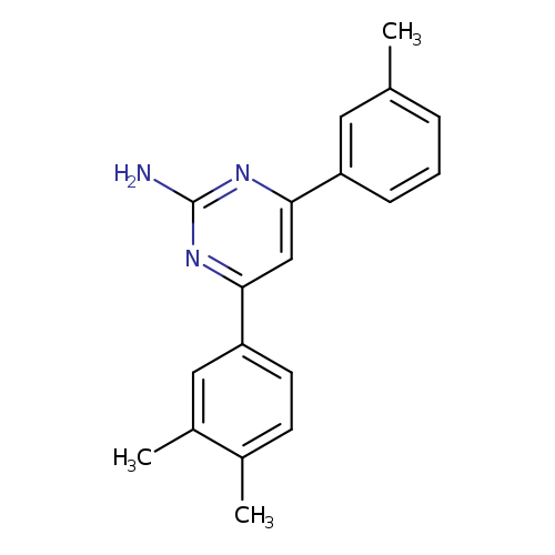 4-(3,4-dimethylphenyl)-6-(3-methylphenyl)pyrimidin-2-amine