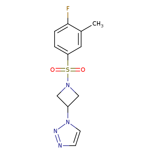 1-[1-(4-fluoro-3-methylbenzenesulfonyl)azetidin-3-yl]-1H-1,2,3-triazole