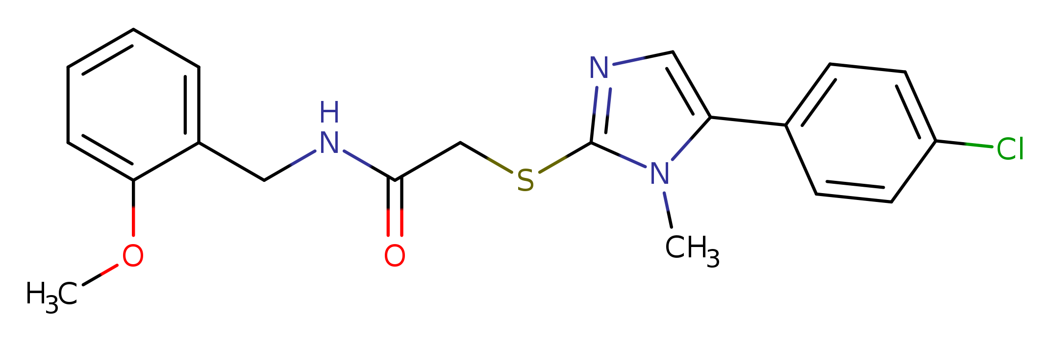 2-{[5-(4-chlorophenyl)-1-methyl-1H-imidazol-2-yl]sulfanyl}-N-[(2-methoxyphenyl)methyl]acetamide
