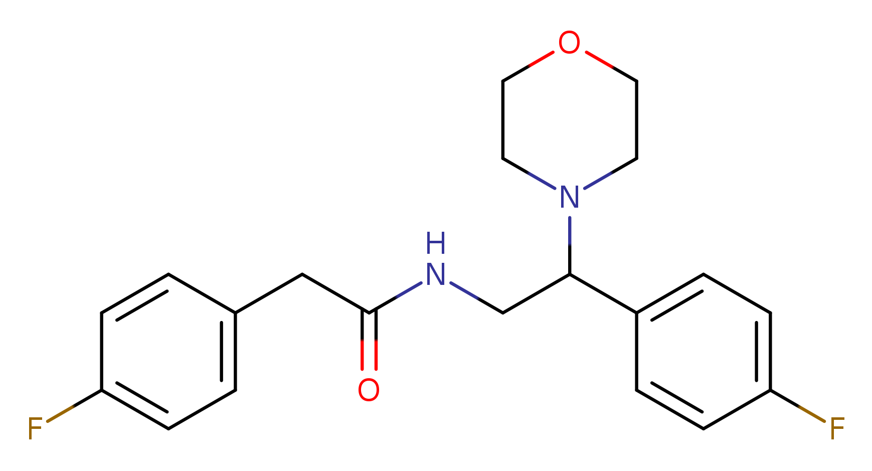 2-(4-fluorophenyl)-N-[2-(4-fluorophenyl)-2-(morpholin-4-yl)ethyl]acetamide