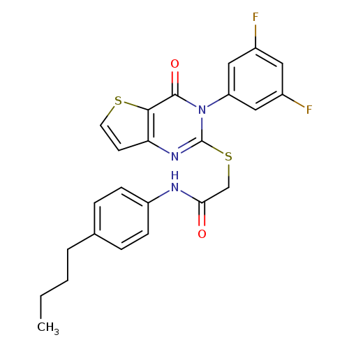 N-(4-butylphenyl)-2-{[3-(3,5-difluorophenyl)-4-oxo-3H,4H-thieno[3,2-d]pyrimidin-2-yl]sulfanyl}acetamide
