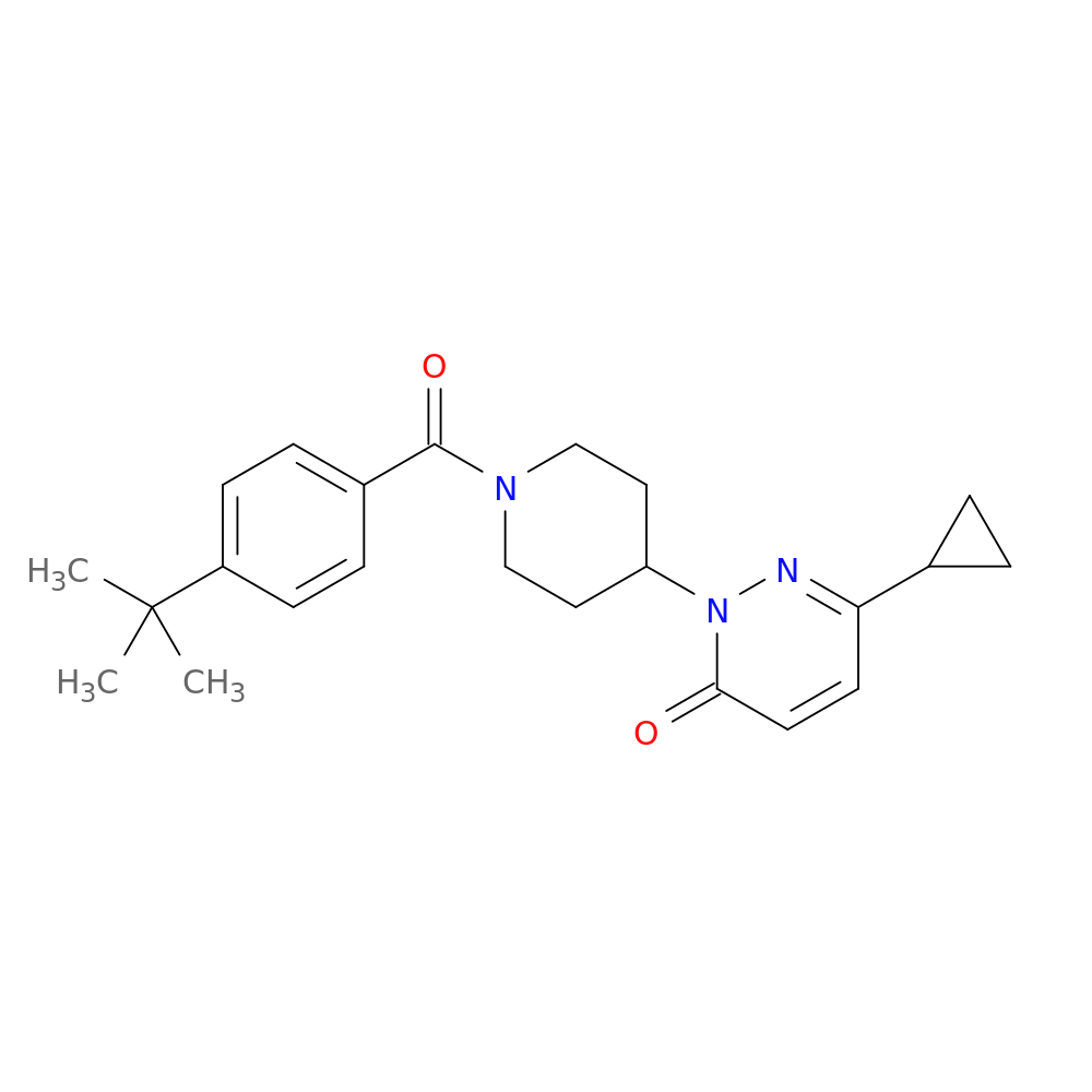 2-[1-(4-tert-butylbenzoyl)piperidin-4-yl]-6-cyclopropyl-2,3-dihydropyridazin-3-one