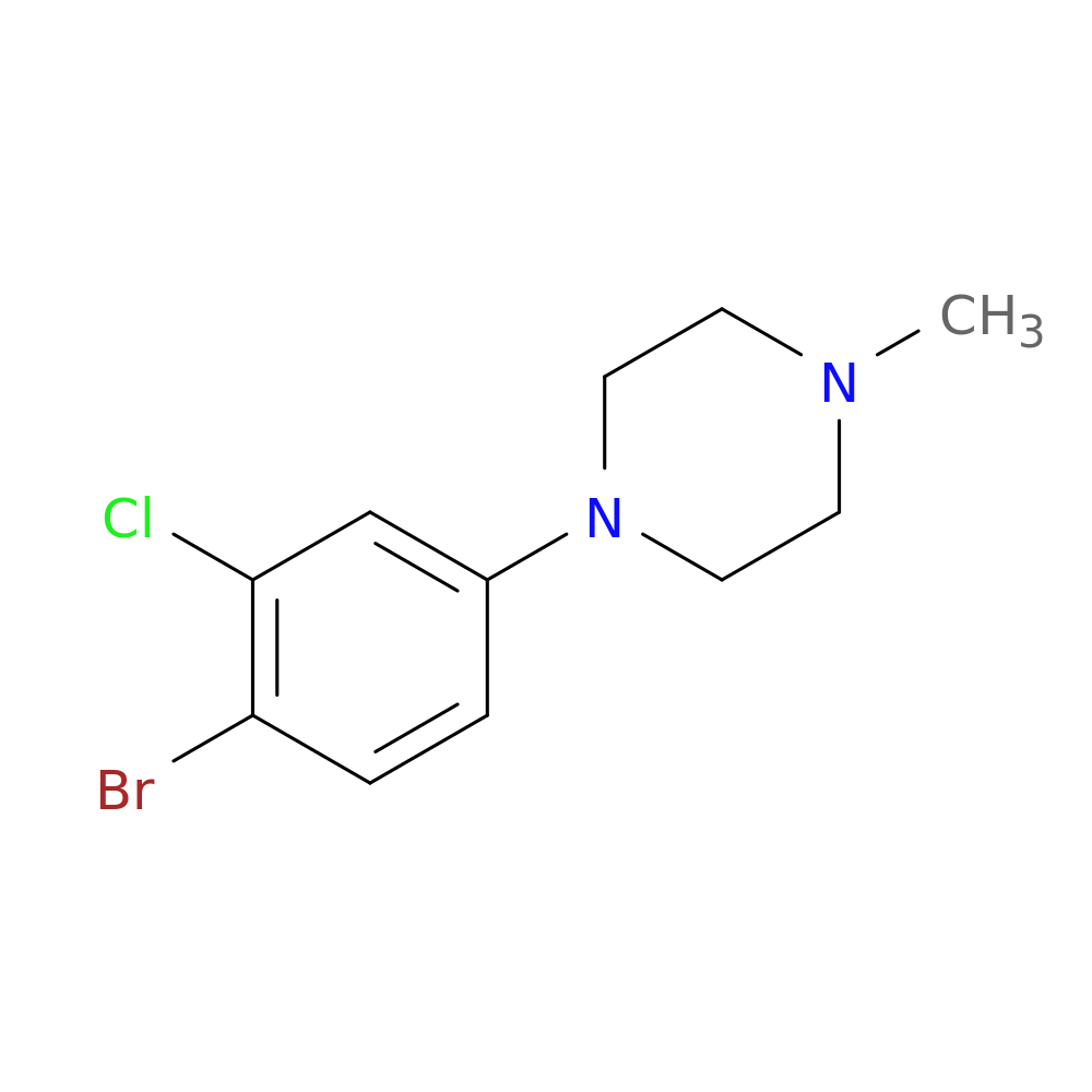 1-(4-Bromo-3-chlorophenyl)-4-methylpiperazine
