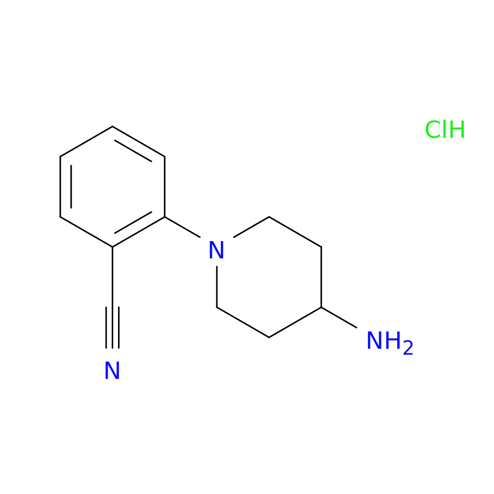 2-(4-aminopiperidin-1-yl)benzonitrile hydrochloride