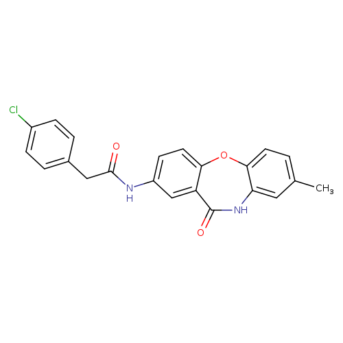 2-(4-chlorophenyl)-N-{6-methyl-10-oxo-2-oxa-9-azatricyclo[9.4.0.0^{3,8}]pentadeca-1(11),3(8),4,6,12,14-hexaen-13-yl}acetamide