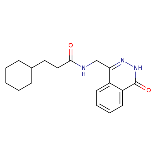 3-cyclohexyl-N-[(4-oxo-3,4-dihydrophthalazin-1-yl)methyl]propanamide