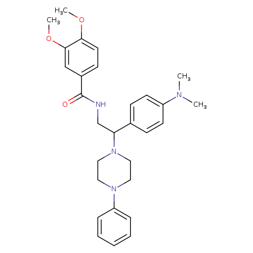 N-{2-[4-(dimethylamino)phenyl]-2-(4-phenylpiperazin-1-yl)ethyl}-3,4-dimethoxybenzamide