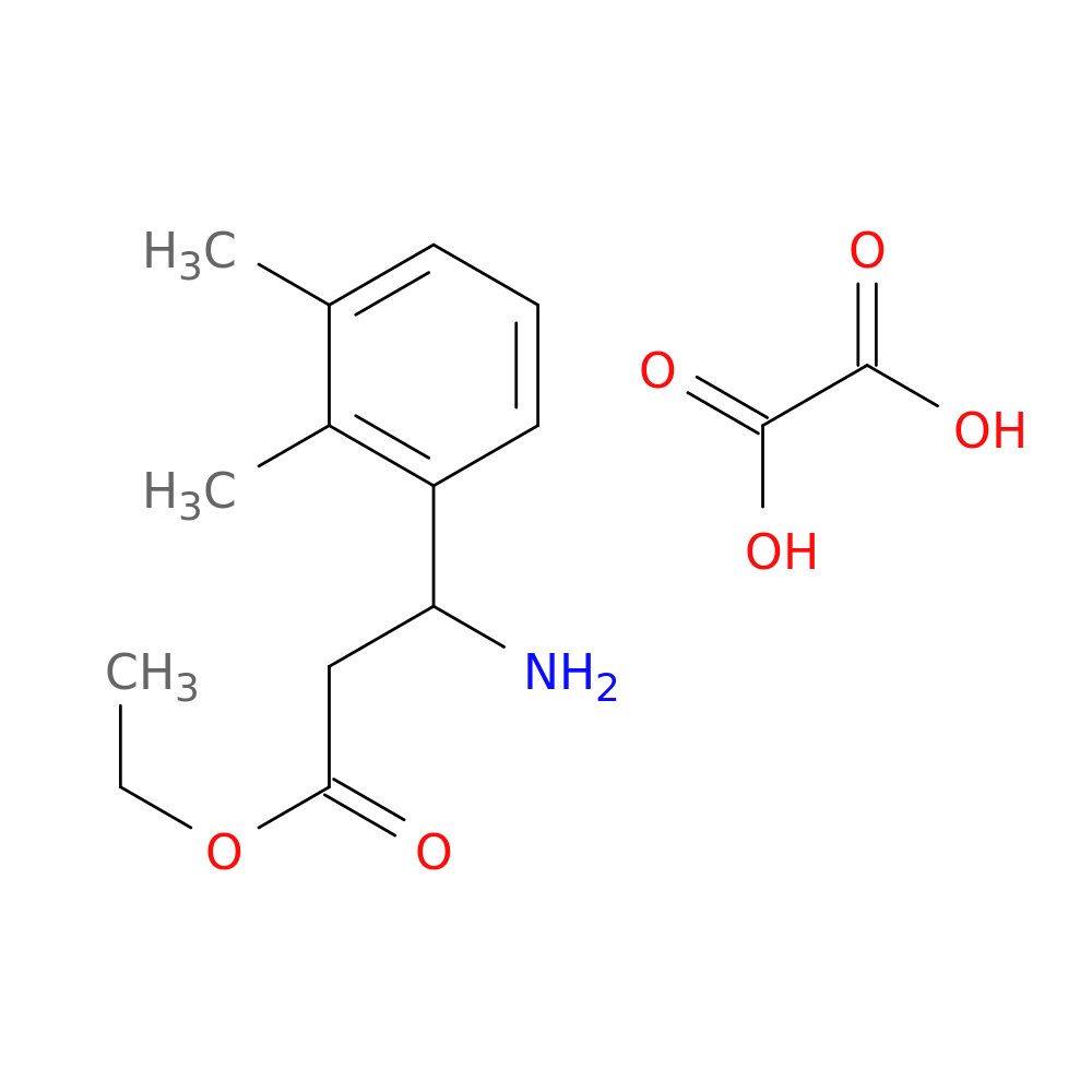 ethyl 3-amino-3-(2,3-dimethylphenyl)propanoate; oxalic acid