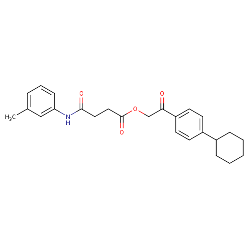 2-(4-cyclohexylphenyl)-2-oxoethyl 4-oxo-4-(3-toluidino)butanoate