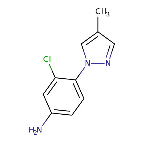 3-Chloro-4-(4-methyl-1H-pyrazol-1-yl)aniline