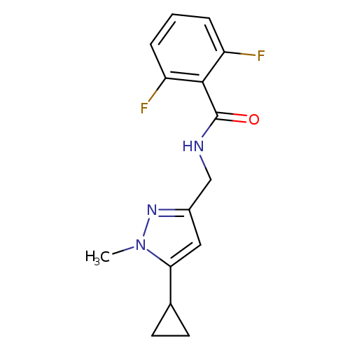 N-[(5-cyclopropyl-1-methyl-1H-pyrazol-3-yl)methyl]-2,6-difluorobenzamide