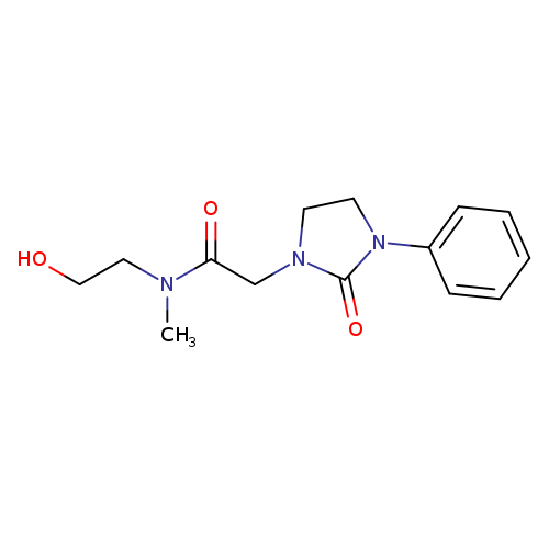 N-(2-hydroxyethyl)-N-methyl-2-(2-oxo-3-phenylimidazolidin-1-yl)acetamide