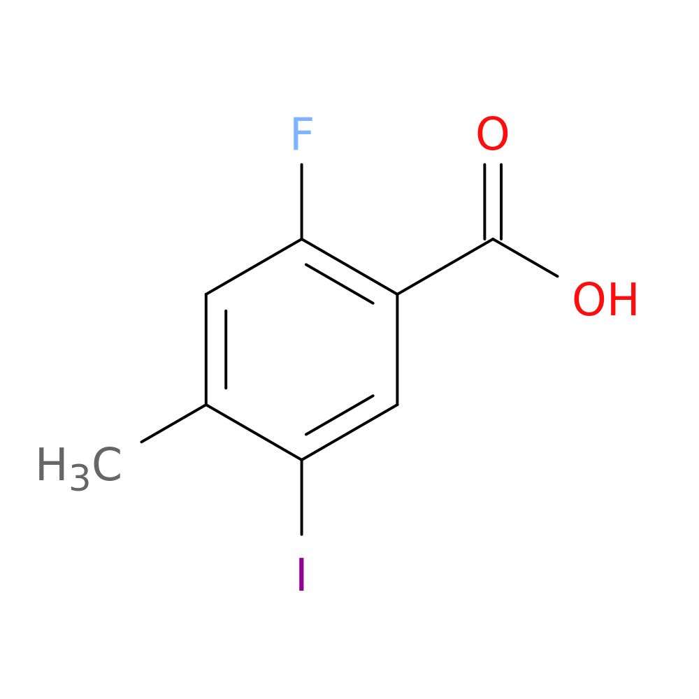 2-fluoro-5-iodo-4-methylbenzoic acid