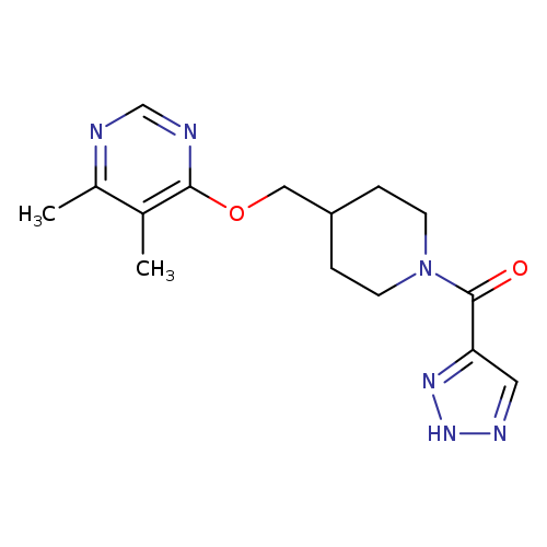 4,5-dimethyl-6-{[1-(2H-1,2,3-triazole-4-carbonyl)piperidin-4-yl]methoxy}pyrimidine