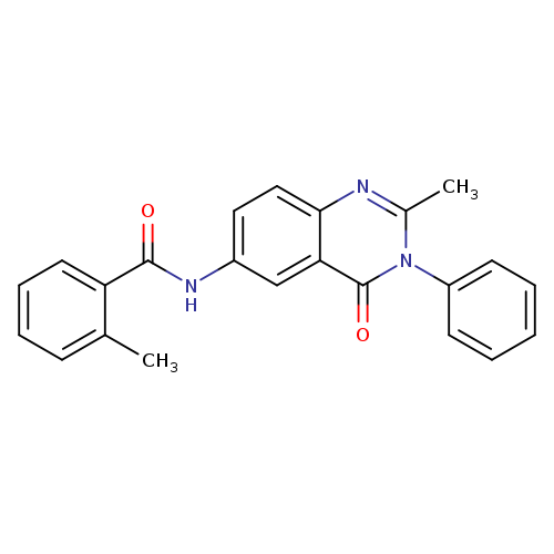 2-methyl-N-(2-methyl-4-oxo-3-phenyl-3,4-dihydroquinazolin-6-yl)benzamide