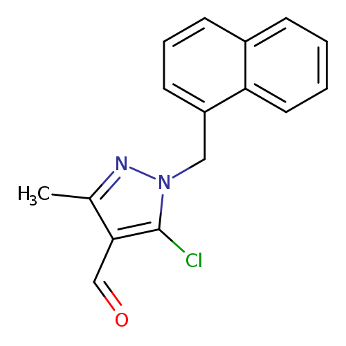 5-chloro-3-methyl-1-[(naphthalen-1-yl)methyl]-1H-pyrazole-4-carbaldehyde