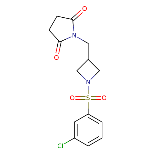 1-{[1-(3-chlorobenzenesulfonyl)azetidin-3-yl]methyl}pyrrolidine-2,5-dione